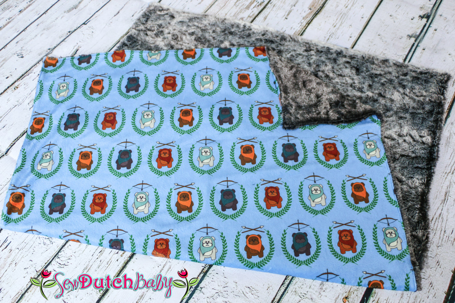 Custom/Personalized double minky CRIB blanket