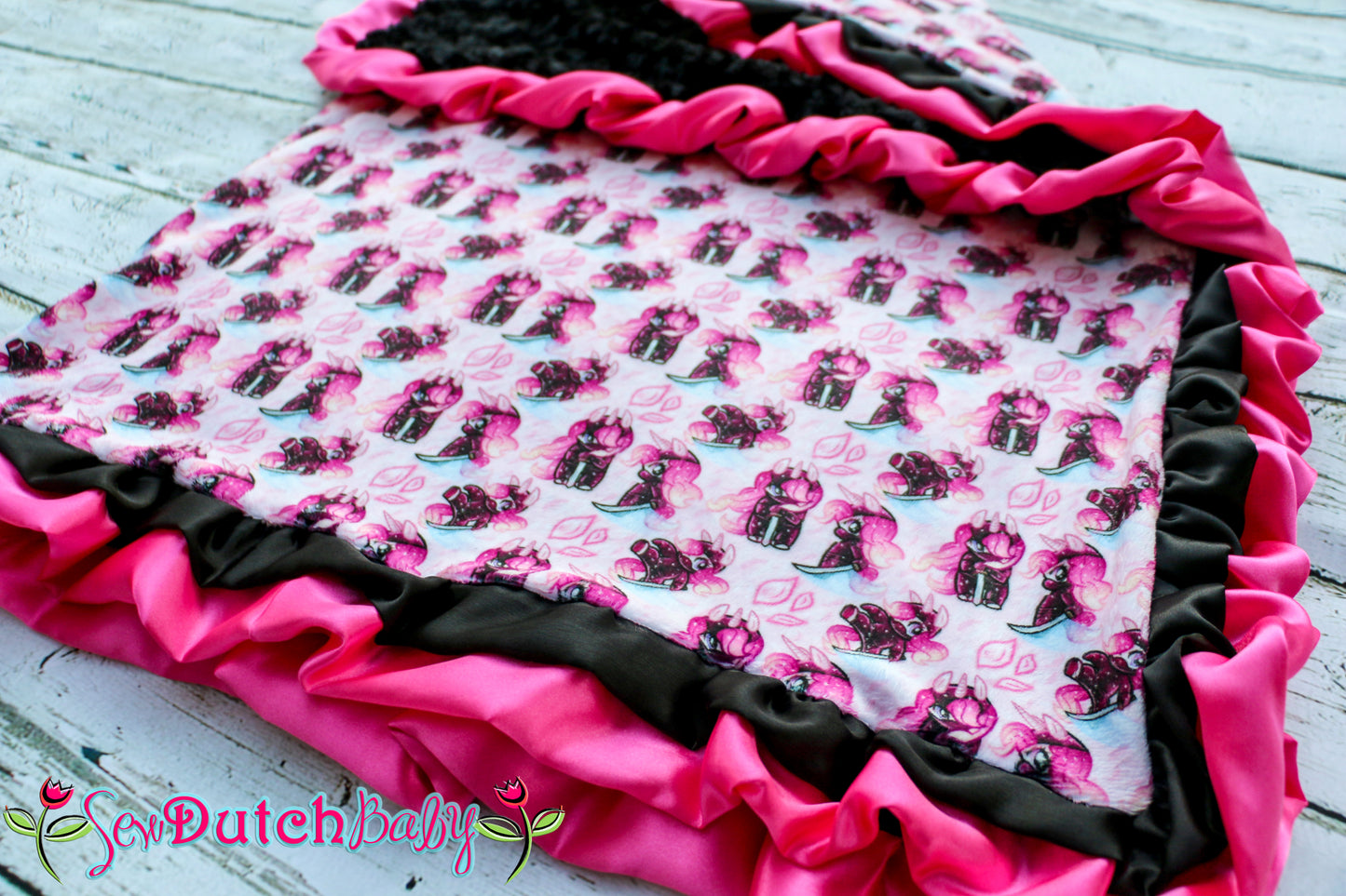 Custom/Personalized double minky CRIB blanket