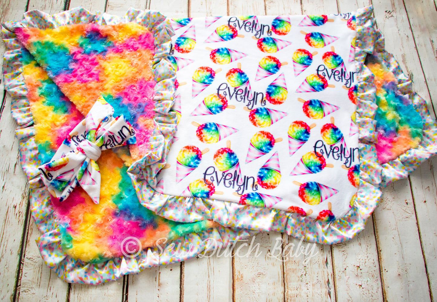 Custom/Personalized double minky CRIB blanket